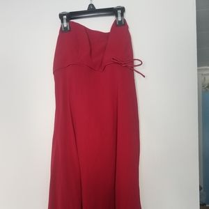 Red dress floor length